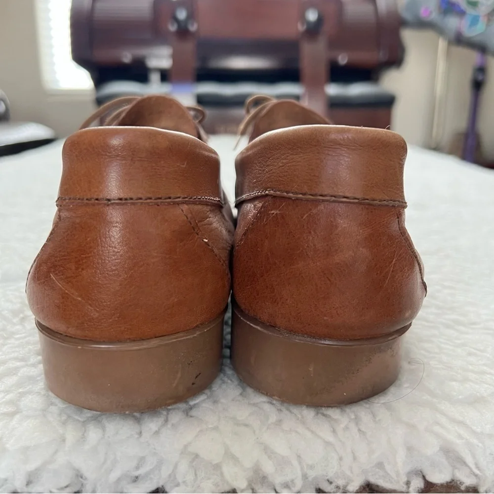 Florsheim Brown Vintage Leather Lace Up Men’s Shoes Size 10.5